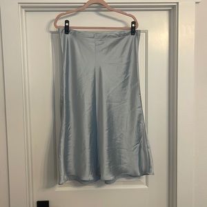 Silky Blue Skirt